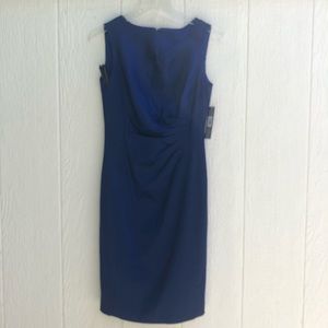 Majestic blue cocktail sheath dress